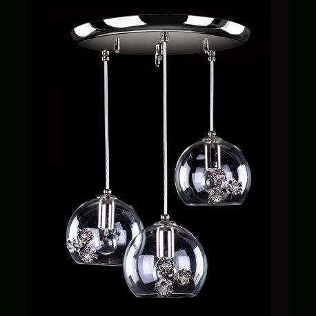 Lustre Cristal Bohemia - Lustra cu 3 pendule design LUX decorativ PRIMAVERA 05-CH