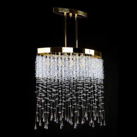 Lustre Cristal Bohemia - Lustra ovala Cristal Bohemia Exclusive dim.45x18cm NORICA III.