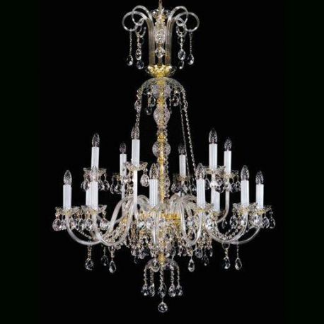 Lustre Cristal Bohemia - Candelabru 18 brate Cristal Bohemia Exclusive RACHEL XVIII