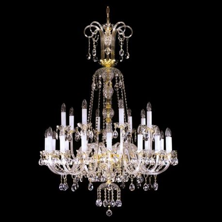 Lustre Cristal Bohemia - Candelabru 24 brate Cristal Bohemia Exclusive RACHEL XXIV