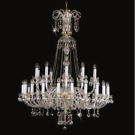 Lustre Cristal Bohemia - Candelabru 30 brate Cristal Bohemia Exclusive RACHEL XXX