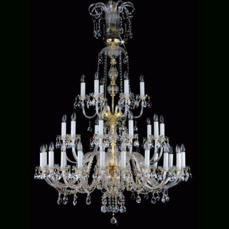 Lustre Cristal Bohemia - Candelabru 36 brate Cristal Bohemia Exclusive RACHEL XXXVI
