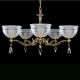 Lustre Cristal Bohemia - Candelabru 5 brate Cristal Bohemia Exclusive SAFFIRA V.