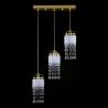 Lustra cu 3 pendule Cristal Bohemia Exclusive SMALL GAME RECTANGLE 01-03