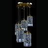 Lustra cu 5 pendule Cristal Bohemia Exclusive SMALL GAME 04-05
