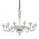 Candelabru elegant cu 12 brate BRIGITTA SP12 TRASPARENTE