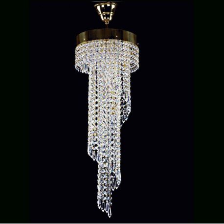 Lustre Cristal Bohemia - Lustra, Pendul Cristal Bohemia Exclusive diam.25cm SPIRAL 250x750 drops