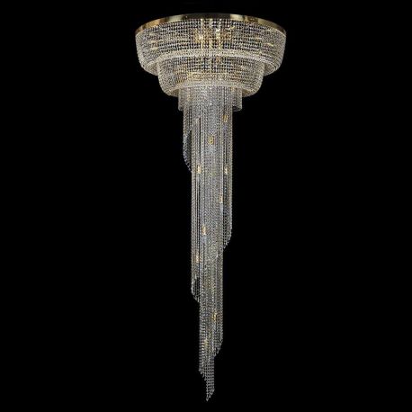 Lustre Cristal Bohemia - Lustra XXL Cristal Bohemia Exclusive diam.100cm SPIRAL COLUMN CE