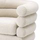 Fotolii - Fotoliu pivotant design LUX Maguire, boucle crem
