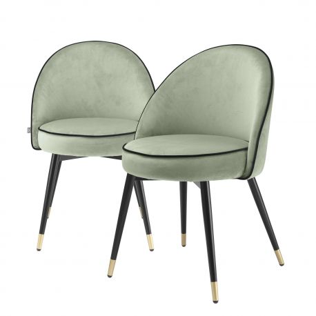 Seturi scaune, HoReCa - Set de 2 scaune design LUX Cooper, verde