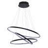 Lustra LED dimabila design modern Wheel 3 neagra