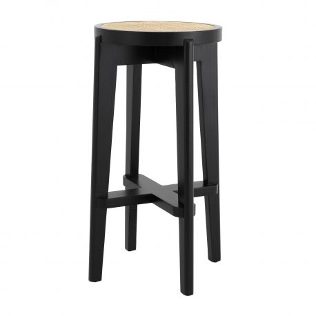 Scaune Bar - Scaun de bar design modern Dareau, negru H-76,5cm