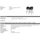 Scaune Bar - Set de 2 scaune de bar design modern LUX Cliff, negru