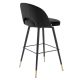 Scaune Bar - Set de 2 scaune de bar design modern LUX Cliff, negru