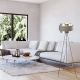 Lampadare - Lampadar cu trepied design modern crom satin BASIL