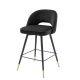 Scaune Bar - Set de 2 scaune de bar design modern LUX Cliff, H-92,5cm negru