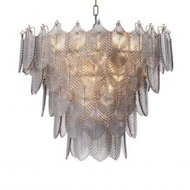 Candelabre, Lustre - Candelabru design LUX Verbier S, sticla fumurie
