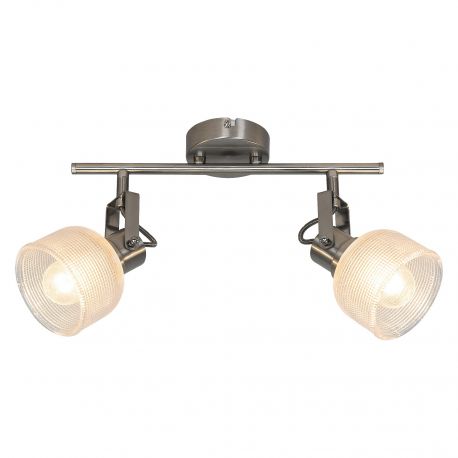 Plafoniere cu spoturi, Spoturi aplicate - Aplica 2 spoturi design clasic FRANCIS crom satin