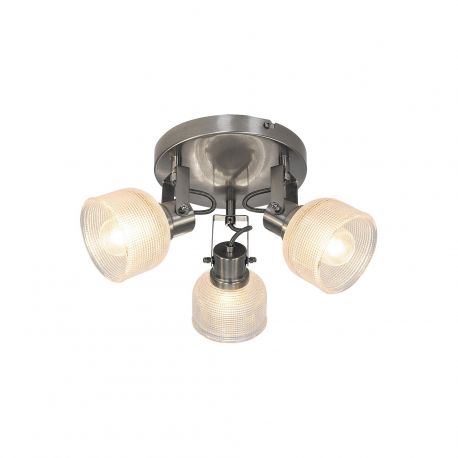Lustre aplicate - Lustra aplicata cu 3 spoturi design clasic FRANCIS crom satin