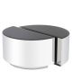 Masute Living - Set 2 masute laterale design elegant LUX Astra, argintiu