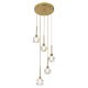 Pendule, Lustre suspendate - Lustra cu 5 pendule design clasic KASSIA auriu