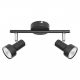 Plafoniere cu spoturi, Spoturi aplicate - Aplica 2 spoturi design industrial metalica KONRAD negru