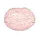 Pendule, Lustre suspendate - Abajur modern cu pene de gasca EOS roz, 65cm