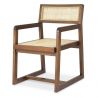 Scaun design vintage LUX Dinant, maro