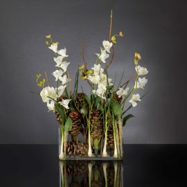 Aranjamente florale LUX - Aranjament floral design LUX ETERNITY RECTANGULAR VASE CORINTO