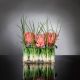 Aranjamente florale LUX - Aranjament floral decor festiv design LUX RECTANGULAR VASE PROTEA