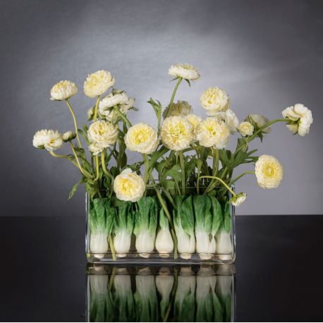 Aranjamente florale LUX - Aranjament floral decor festiv design LUX RECTANGULAR VASE ZANTE