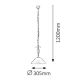 Pendule, Lustre suspendate - Pendul, Lustra design VINTAGE, finisaj alb antic, diametru 30,5cm, Katherine