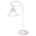 Veioza, Lampa de masa design VINTAGE, finisaj alb antic, Katherine