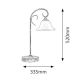 Veioze - Veioza, Lampa de masa design VINTAGE, finisaj alb antic, Katherine