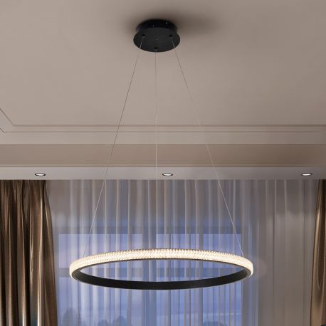 Candelabre, Lustre - Lustra LED suspendata design modern circular Ring Ø61cm