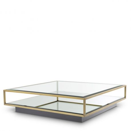 Masute Living - Masuta de cafea design elegant LUX Tortona L, alama