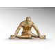Statuete - Statueta decorativa mare design de lux Human Yoga aurie