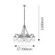 Candelabre, Lustre - Candelabru 6 brate, diametru 70cm Annabella