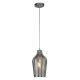 Pendule, Lustre suspendate - Pendul sticla deco stil modern Chevron fumuriu