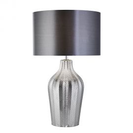 Veioze - Veioza / Lampa eleganta stil modern Chevron gri/fumurie