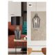 Veioze - Veioza / Lampa eleganta stil modern Chevron gri/fumurie