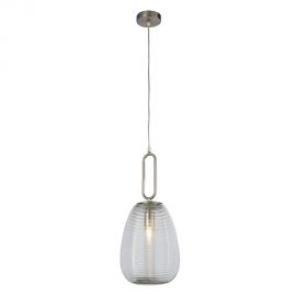 Pendule, Lustre suspendate - Pendul sticla deco stil modern Elixir clar / satin nickel