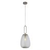 Pendul sticla deco stil modern Elixir clar / satin nickel