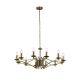 Candelabre, Lustre - Candelabru clasic cu 12 brate stil elegant Ascot alama antic