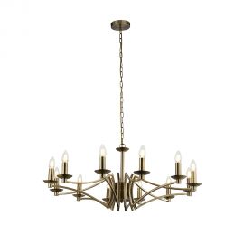 Candelabre, Lustre - Candelabru clasic cu 12 brate stil elegant Ascot alama antic