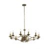 Candelabru clasic cu 12 brate stil elegant Ascot alama antic
