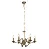 Candelabru clasic cu 6 brate stil elegant Ascot alama antic
