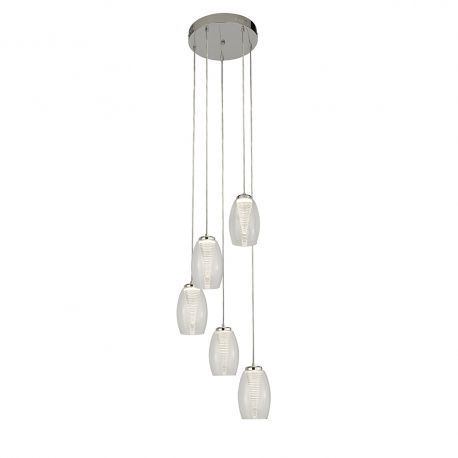 Pendule, Lustre suspendate - Lustra LED suspendata design modern Cyclone 5L
