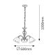 Candelabre, Lustre - Candelabru 3 brate diametru 55cm Beckworth