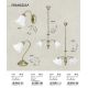 Pendule, Lustre suspendate - Lustra suspendata / Pendul in stil clasic, diam. 60cm, Francesca